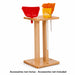 Solid maple wood stand for cleaning pretend play accessories for kids - Stand only - accessories not included