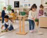 Solid maple wood stand for cleaning pretend play accessories for kids - Children playing in a daycare class
