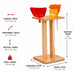Solid maple wood stand for cleaning pretend play accessories for kids - dimensions