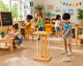 Solid maple wood stand for cleaning pretend play accessories for kids - children playing in a kindergarden or pre-school class