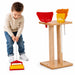 Solid maple wood stand for cleaning pretend play accessories for kids