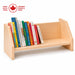 Solid maple wood table-top book shelf displaying books - made in Canada