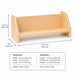 Solid maple wooden table-top book shelf dimensions and weight