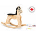 Solid durable maple wood classic rocking horse toy - made in Canada - Goldtex