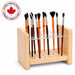 Maple solid wood paint brush organizer - made in Canada
