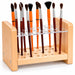 Maple solid wood paint brush organizer