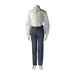 Soul of London 2-piece silver kids suit displayed on a mannequin with dress shirt and pants.