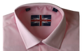 Soul of London® - Soul of London Boys Slim Fit Stretch Dress Shirt – Long Sleeve PINK