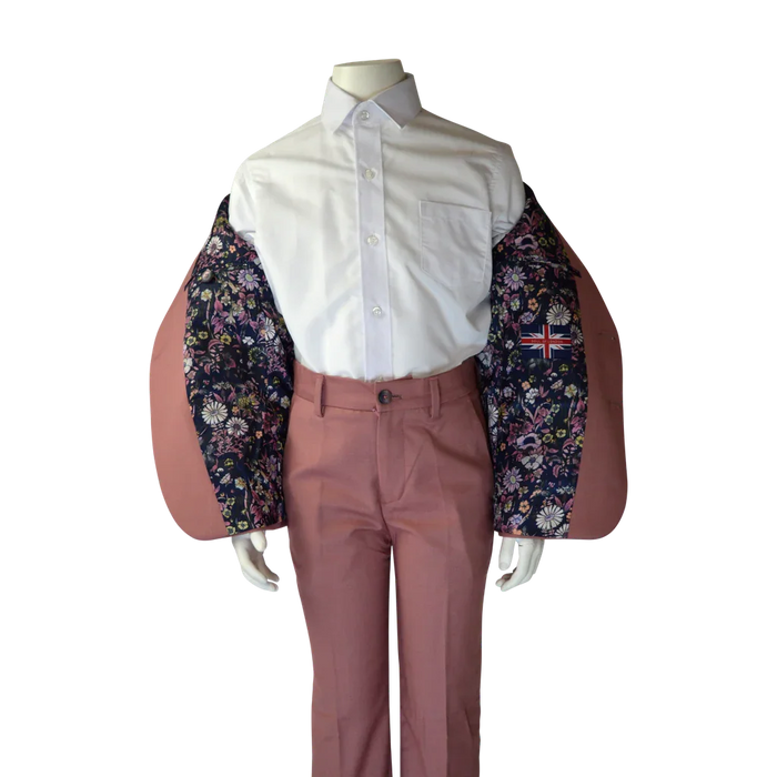 Soul of London® - Soul of London Kids Solid Dress Shirt 2-Piece Suit – Rosewood