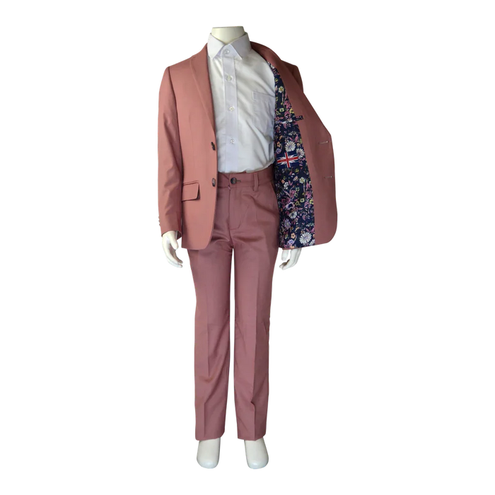 Soul of London® - Soul of London Kids Solid Dress Shirt 2-Piece Suit – Rosewood