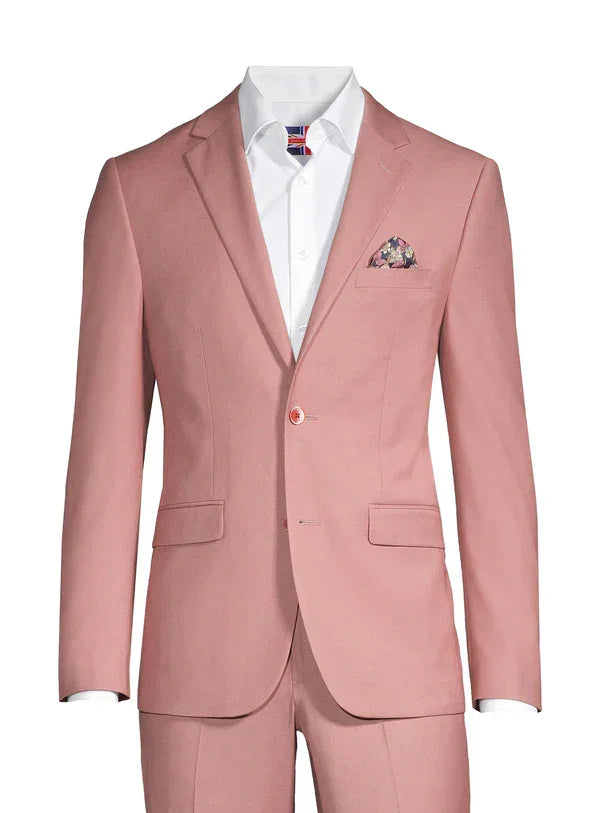 Soul of London® - Soul of London Kids Solid Dress Shirt 2-Piece Suit – Rosewood