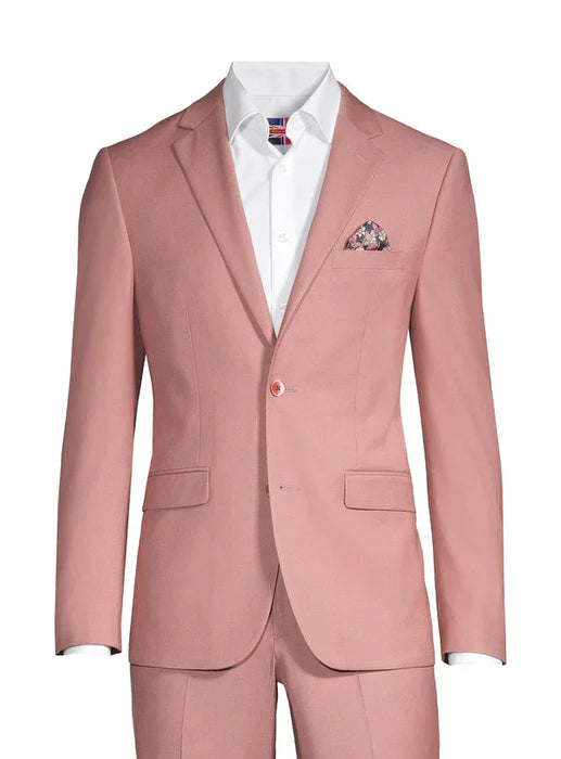 Soul of London® - Soul of London Kids Solid Dress Shirt 2-Piece Suit – Rosewood