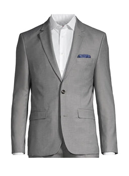 Soul of London® - Soul of London Kids Solid Dress Shirt 2-Piece Suit – Silver