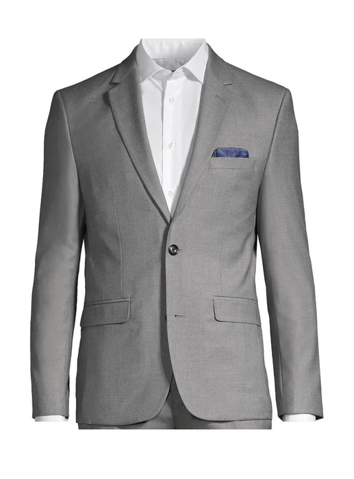 Soul of London® - Soul of London Kids Solid Dress Shirt 2-Piece Suit – Silver