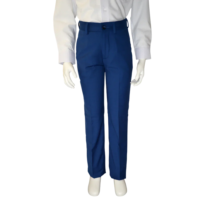 Soul of London® - Soul of London® Kids Solid Dress Shirt 2-Piece Suit – Blue Federal