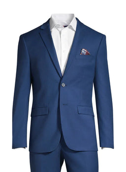 Soul of London® - Soul of London® Kids Solid Dress Shirt 2-Piece Suit – Blue Federal