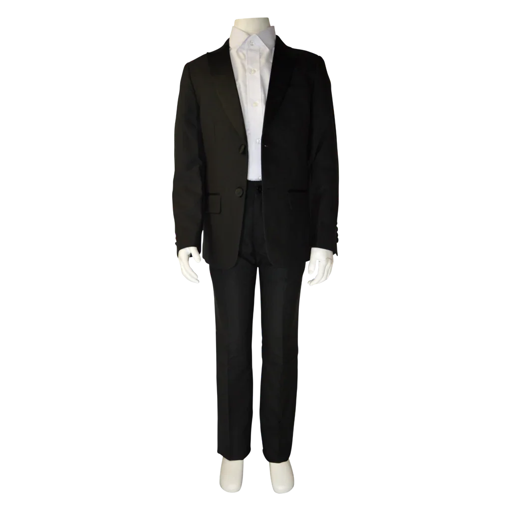 Soul of London® - Soul of London® Kids Solid Dress Shirt – Black Tuxedo