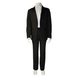 Soul of London® - Soul of London® Kids Solid Dress Shirt – Black Tuxedo