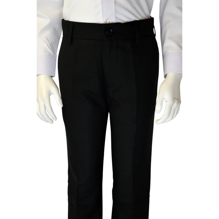 Soul of London® - Soul of London® Kids Solid Dress Shirt – Black Tuxedo