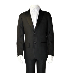 Soul of London® - Soul of London® Kids Solid Dress Shirt – Black Tuxedo