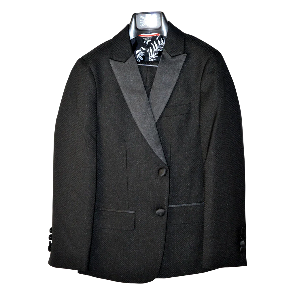 Soul of London® - Soul of London® Kids Solid Dress Shirt – Black Tuxedo