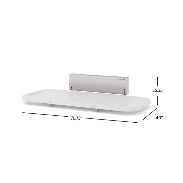 Foundation® sova® Attend™ Fixed-Height Adult Changing Table – Wall-Mounted