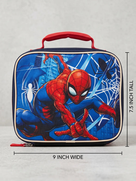 Marvel Spider-Man 5-Piece Kids School Backpack Set with Attachable Lunch Box