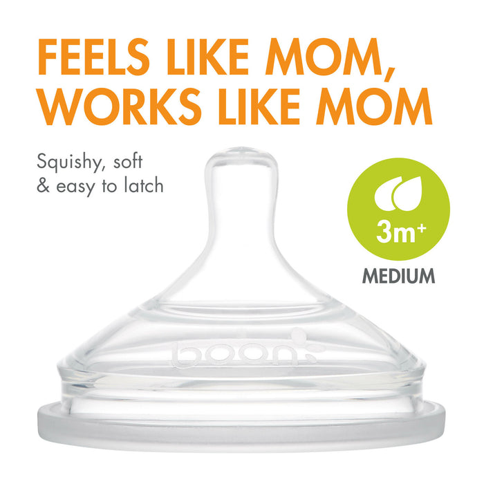 Boon Nursh Bottles Nipples (3 Pack)