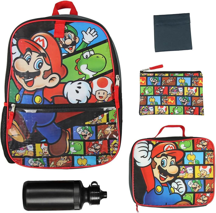 Super Mario® Kids 5-Piece Backpack Set