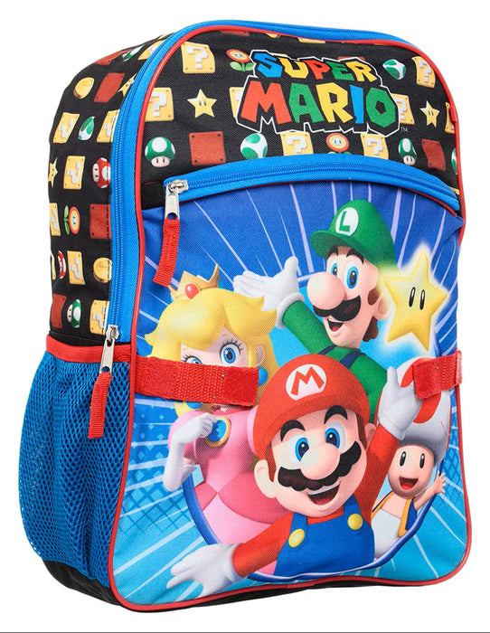 Ensemble sac à dos et boîte à lunch 5 pièces Super Mario® pour enfants, Bowser - Multicolore