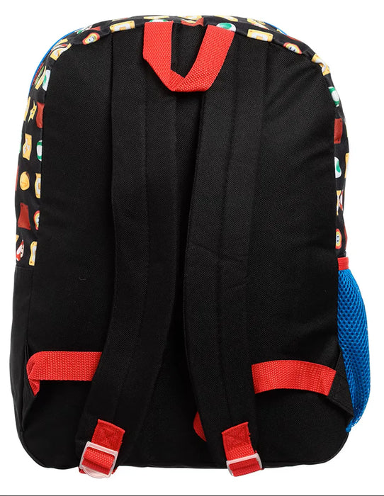 Ensemble sac à dos et boîte à lunch 5 pièces Super Mario® pour enfants, Bowser - Multicolore