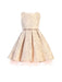 Sweet Kids® - Sweet Kids Girls’ Metallic Floral Jacquard Dress with Tulle Hem – Special Occasion Dress (2T–16) - SK831