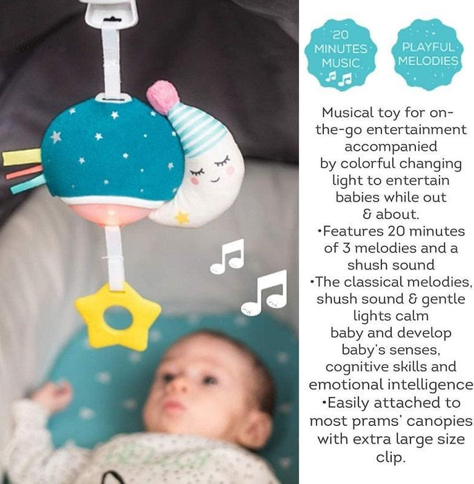Taf Toys - Taf Toys My Musical Mini Moon Hookable Baby Toy with Music and Light