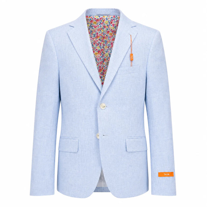 Veste de costume Tallia® en lin bleu clair pour garçons, tailles 8-20