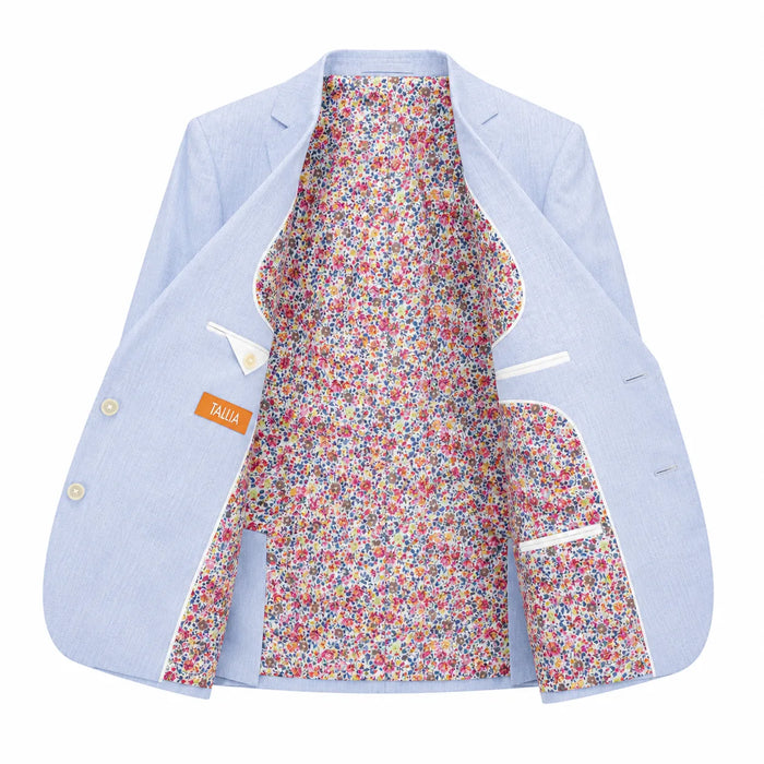 Veste de costume Tallia® en lin bleu clair pour garçons, tailles 8-20