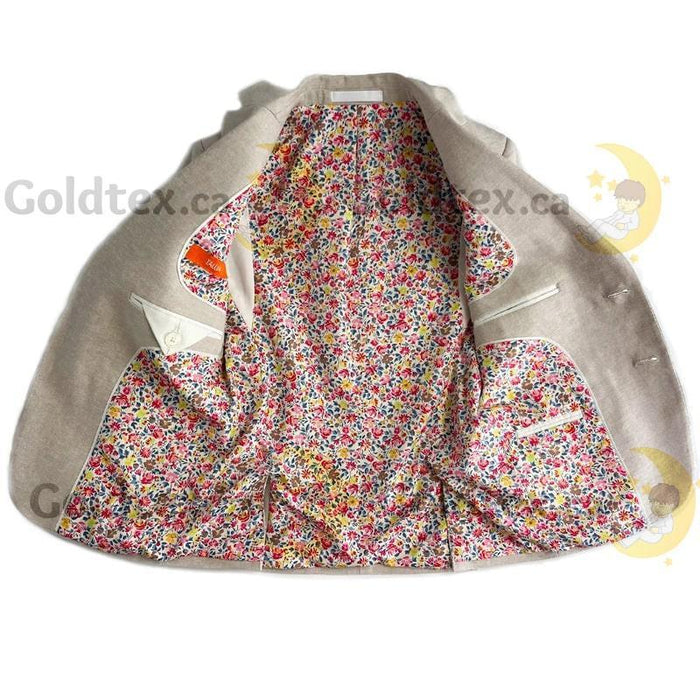 Tallia - Tallia Formal Wear Boys Linen & Cotton Blaser