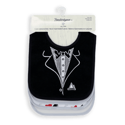 Tendertyme® - Tendertyme 4 Pack Interlock Bib with PEVA Back