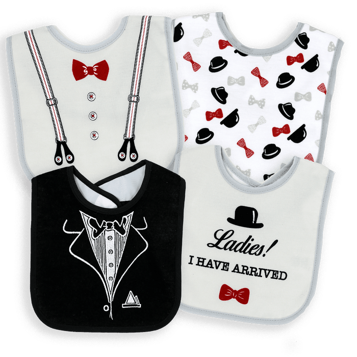 Tendertyme® - Tendertyme 4 Pack Interlock Bib with PEVA Back