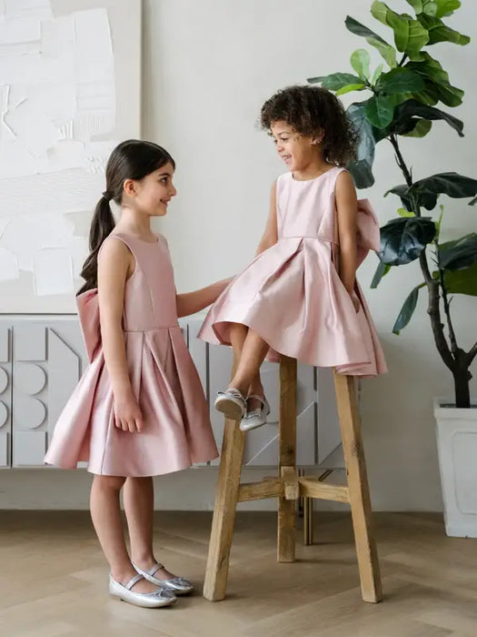 Teter Warm® Bondi Pink Sleeveless Party Dress with Removable Bow SS36P