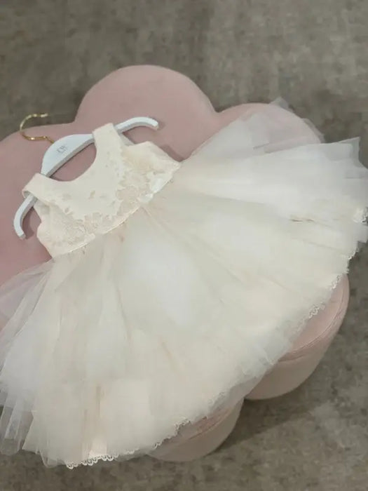 Teter Warm® Broadway Pale Pink Lace Tulle Dress M12P