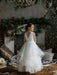 Teter Warm Cora off white communion dress shown on a girl standing in a decorated living room