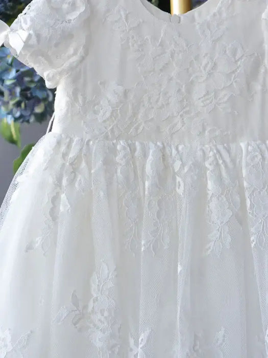 Teter Warm® Erin Lace Baptism Dress with Bow Sleeves BC03