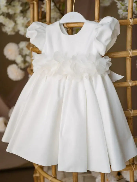 Teter Warm® Flora Satin Baptism Flower Girl Dress BC04