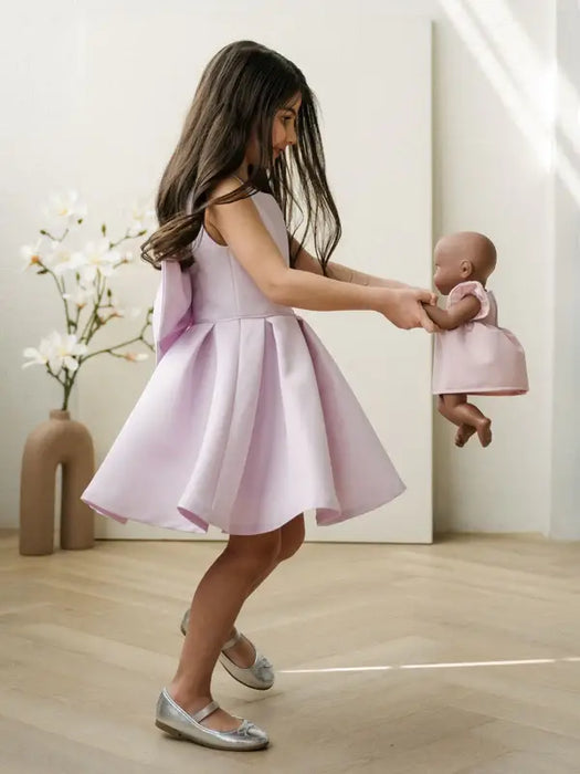 Teter Warm® Juniper Lilac Party Dress with Removable Bow Back SS31L