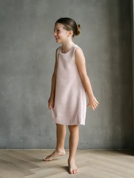 Teter Warm® Kristen Blush Pink Textured A-Line Party Dress DF65