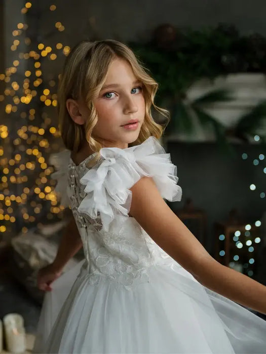 Teter Warm® Ruth Off-White Lace & Tulle Communion Dress MK03