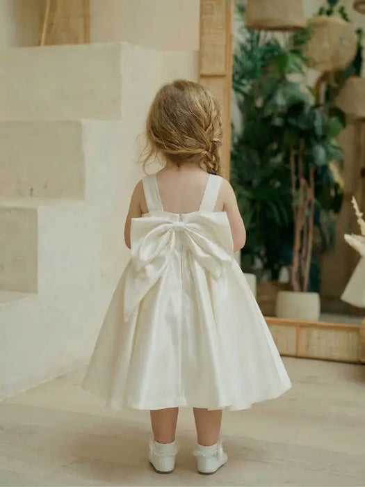 Teter Warm® Selina Off-White Baby Party Dress with Removable Bow B261