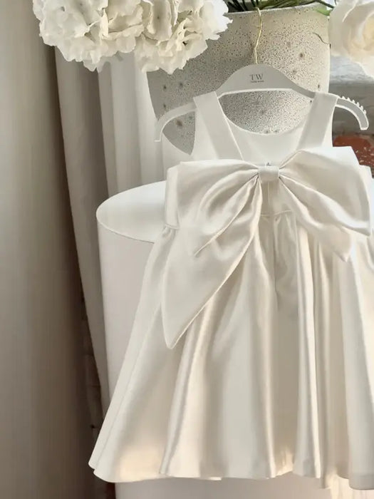 Teter Warm® Selina Off-White Baby Party Dress with Removable Bow B261