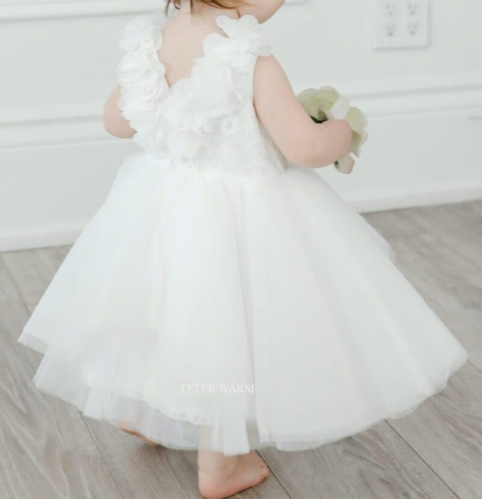 Teter Warm - Teter Warm Baby Girls Baptism Off White Dress B104