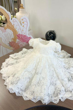 Teter Warm - Teter Warm Baby Girls Baptism Off White Dress B309